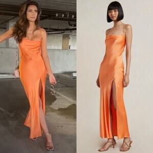 Bec & Bridge‎ Annika Gown Maxi Dress in Orange Size US 8